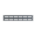 NKPP48FMY-/Panel de distribución NetKey™, 48 puertos, 1 RU, negro