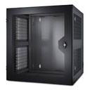 APC NetShelter WX - Rack - instalable en pared - negro - 13U - 19" - para P/N: SUA1000RM2U, SUA1000RM2U-TU, SUA1000RMI2U