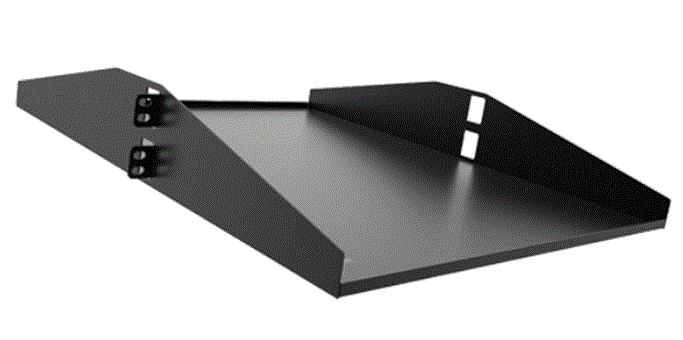 BAN2002U-Bandeja Doble 2U open rack 499 mm