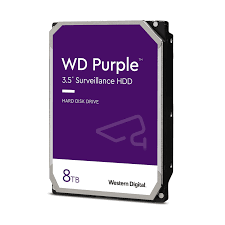 Western Digital WD Purple - Disco duro - Disco duro interno - 8 TB - 3.5" - 7200 rpm - Serial ATA-300