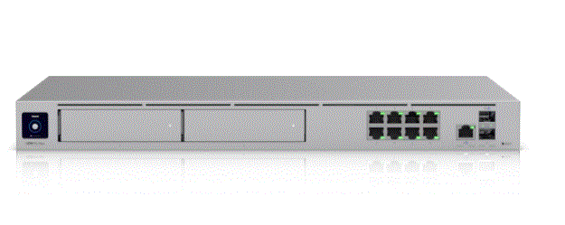 UDM-Pro-Max-/ Máquina de sueños Pro Max/ Puerta de enlace en la nube 10G con soporte para más de 200 dispositivos UniFi/más de 2000 clientes, enrutamiento IPS de 5 Gbps y almacenamiento NVR redundante.