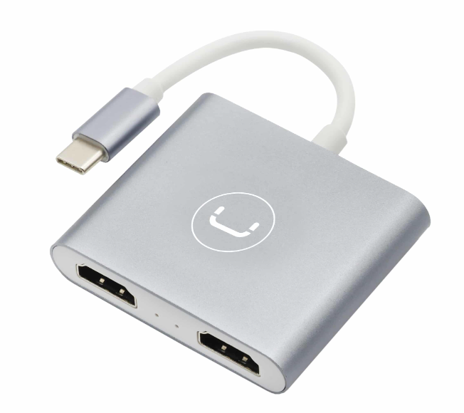HB1103SV - UNNO ADAPTADOR DE USB C A DOBLE PUERTO HDMI