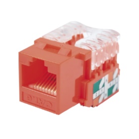 LTK-C6JR-Conector hembra Cat6 Jack Keystone Rojo