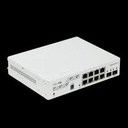 MikroTik CSS610-8P-2S+IN - Conmutador - inteligente - 8 x 10/100/1000 + 2 x 10 Gigabit SFP+ - sobremesa, montaje en rack - PoE+ (140 W)