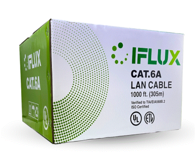 CAUTP6AUL-/IFLUX UL CAT 6A CARRUCHA 305 METROS COLOR AZUL
