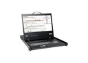 Tripp Lite 16-Port Rack Console VGA KVM Switch w/ 19" LCD 1U TAA - Conmutador KVM - 16 x KVM port(s) - 1 usuario local - montaje en rack