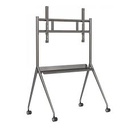 Hikvision DS-D5ABKY2-S - Carrito - para pantalla plana - acero - gris plata - tamaño de pantalla: 55"-75"