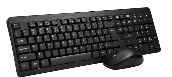 KB6741BK -KIT UNNO KLASS (KB6741BK) WIRELESS TECLADO ESPAÑOL/MOUSE 1200DPI NEGRO