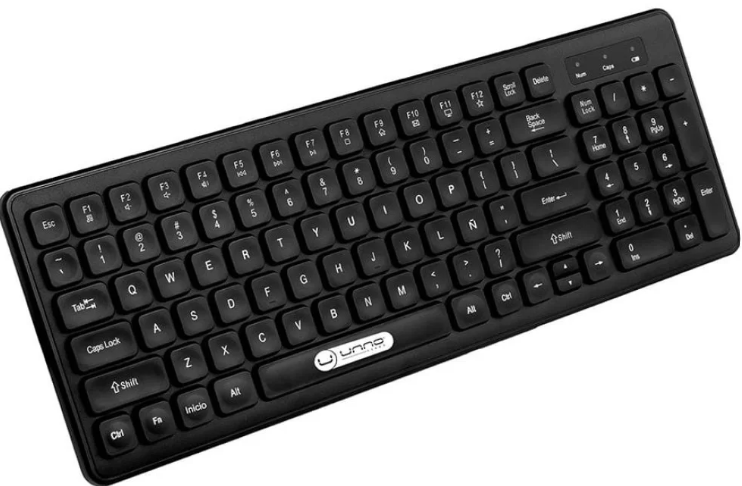 KB6751BK - TECLADO UNNO KLASS COMPACT (KB6751BK) WIRELESS ESPAÑOL NEGRO