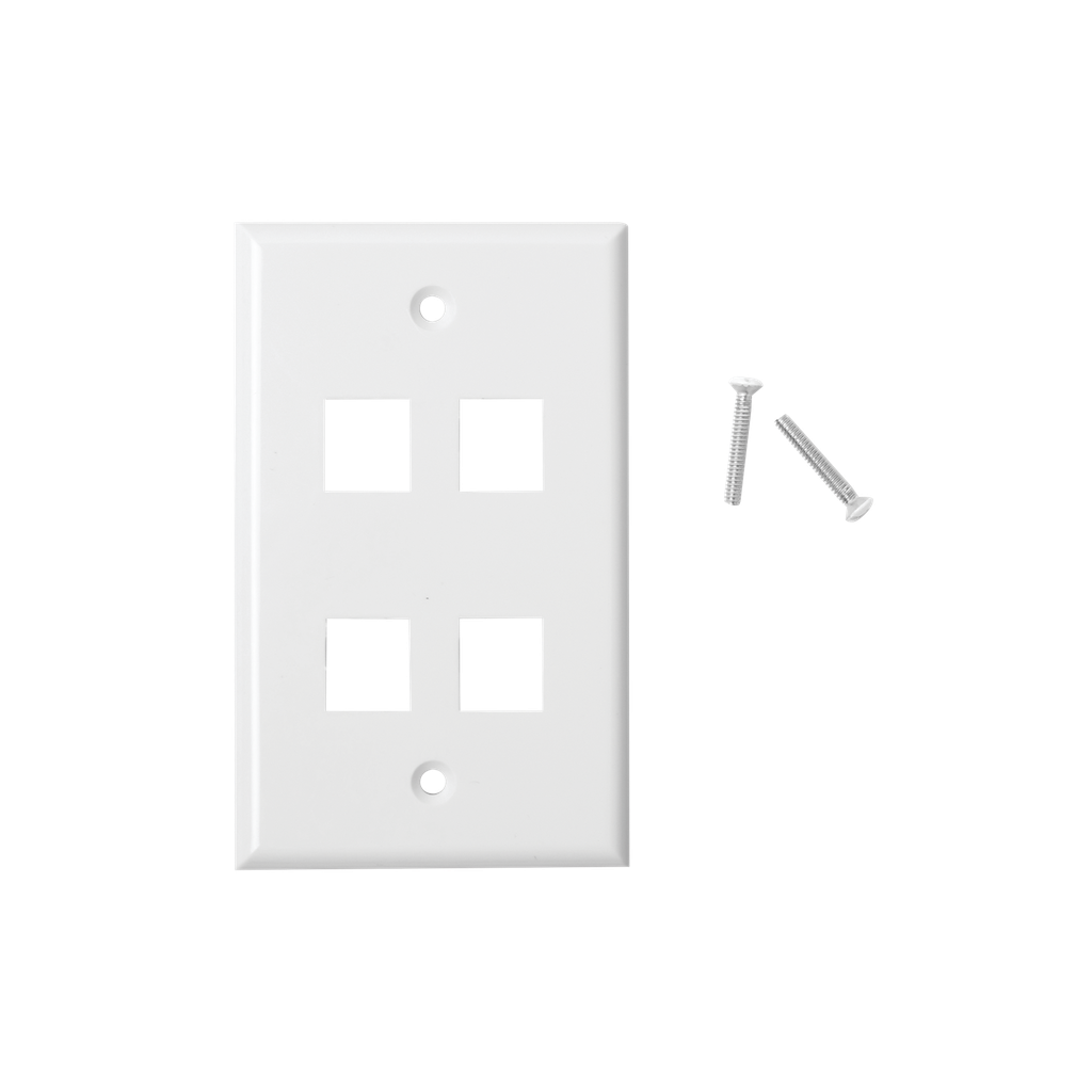 LTK-F4R-Faceplate placa de pared 4 puerto