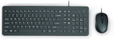 HP 150 - Juego de teclado y ratón - USB - Latinoamérica - negro - para HP 21, 22, 24, 27; Pavilion 24, 27, TP01; Pavilion Laptop 13, 14, 15