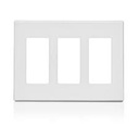 PLACA PLASTICA PRESION DECORA 3 GANG BLANCA 2163 ST-W