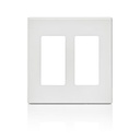 PLACA PLASTICA PRESION DECORA 2 GANG BLANCO 80309-SW