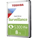 Disco duro interno de vigilancia S300 PRO de 8TB de 3.5" - CMR SATA 6 Gb/s 7200 RPM 512MB caché TOSHIBA