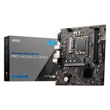 MSI - 824142357712 - Motherboard - Micro ATX - LGA1700 Socket - Intel H610 - para Core i9 / para Core i7 / para Core i5 / para Core i3 / para Celeron / para Pentium - Intel HD Graphics