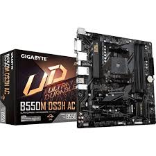 Gigabyte B550M DS3H AC - 1.X - placa base - micro ATX - Socket AM4 - AMD B550 Chipset - USB 3.2 Gen 1 - Gigabit LAN, Wi-Fi, Bluetooth - Tarjeta gráfica (CPU necesaria) - HD Audio (8-canales)