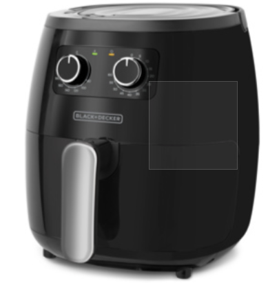 Black + Decker freidora de aire 5.5 litros negra HF5055B