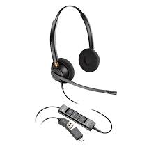 Poly EncorePro 525 - EncorePro 500 series - auricular - en oreja - cableado - USB-A - negro - Certificado para Equipos de Microsoft