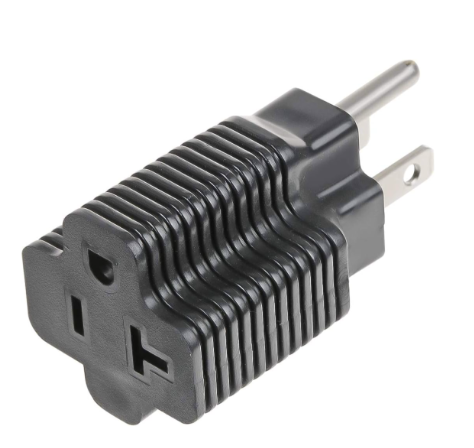 1323 - LTK-ETL15P/20R - Convertidor enchufe eléctrico Nema 5-15P a Nema 5-20R, ETL certificado