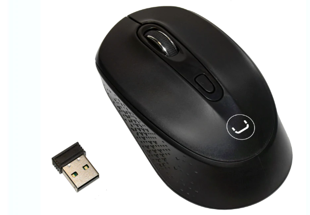 MS6528BK - MOUSE UNNO CONTOUR (MS6528BK) WIRELESS 2.4GHZ/800-1200-1600 DPI NEGRO