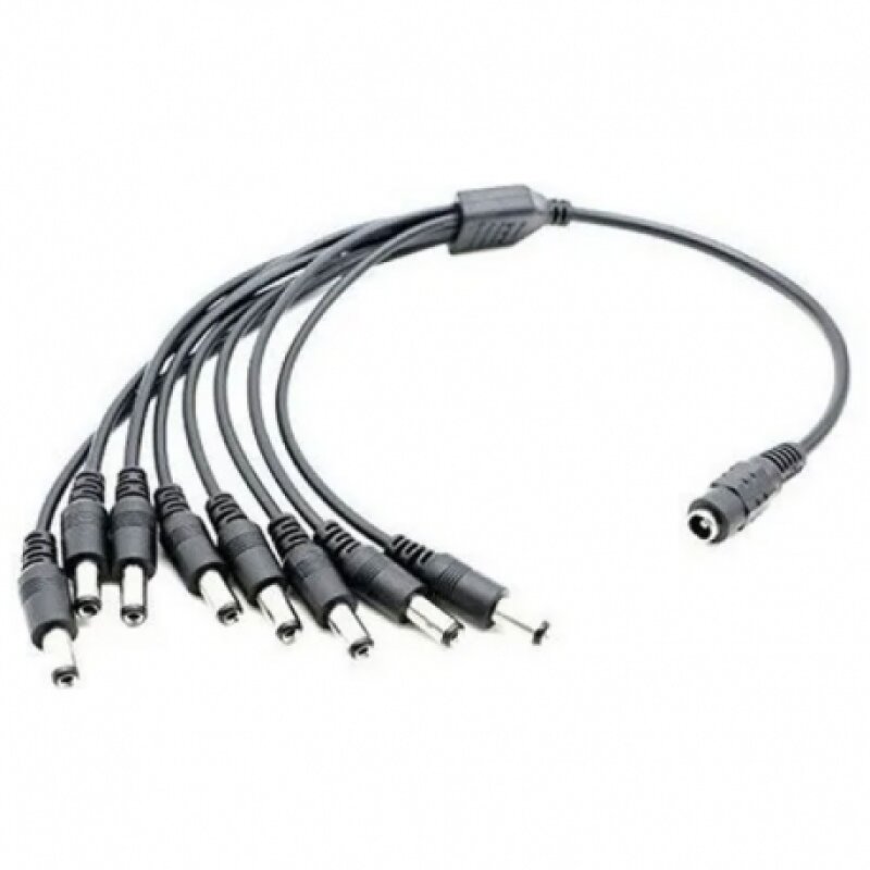 DCFM18-POWER SPLITTER CABLE 1 TO 8 - 1 JACK HEMBRA A 8 JACKSMACHO - CCTV