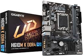 Gigabyte - Motherboard - Micro ATX - LGA1700 Socket - Intel H610 - para Pentium / para Core i3 / para Core i5 / para Core i7 - None