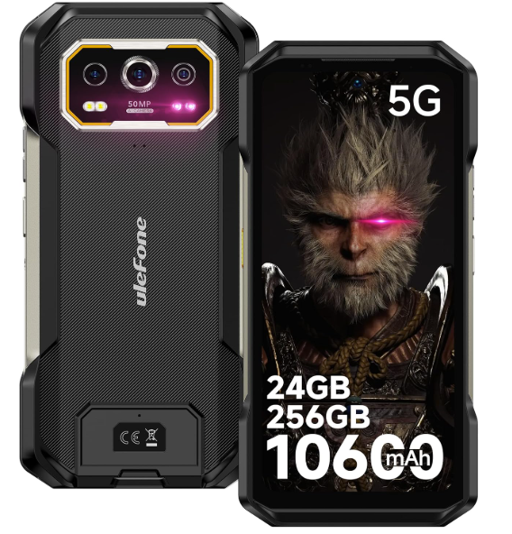 Ulefone Armor 27 Pro 5G Teléfono resistente, 64MP+50MP+50MP triple cámara real, 24GB+256GB