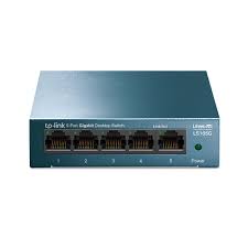 TP-Link LiteWave LS105G - Conmutador - sin gestionar - 5 x 10/100/1000 - sobremesa - 220 V CA