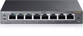 TP-Link Easy Smart TL-SG108PE - Conmutador - inteligente - 4 x 10/100/1000 (4 PoE+) + 4 x 10/100/1000 - sobremesa - PoE+ (64 W)