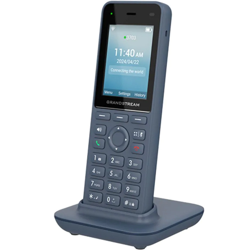WP826 -Cordless Wi-Fi IP Phone with Integrated Dual-Band Wi-Fi 6 802.11a/b/g/n/ac/ax  and 12-hour talk time