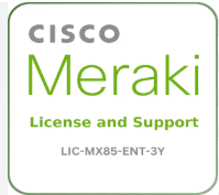 LIC-MX85-ENT-3Y - LA CISCO MERAKI 3YR MX85 ENT SLIC LICS AND SUP