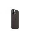 Apple - Carcasa trasera para teléfono móvil - con MagSafe - silicona - negro - para iPhone 12, 12 Pro