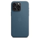 Apple - Carcasa trasera para teléfono móvil - compatibilidad con MagSafe - FineWoven - azul pacífico - para iPhone 15 Pro Max