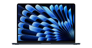 Apple MacBook Air - Notebook - 15" - Apple M3 none - 16 GB - 512 GB SSD - MacOS Sonoma - Midnight - 1-year warranty - MXD43LL/A