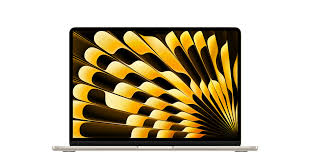 Apple MacBook Air - Notebook - 15" - Apple M3 - - 16 GB - 256 GB SSD - Starlight - 1-year warranty - MC9F4E/A
