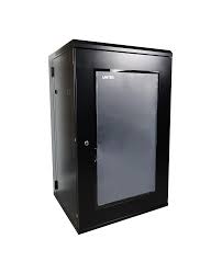 LTK-GAB25PG-Gabinete 25U Pared ABATIBLE Armado reforzado 2 Abanicos 600W
