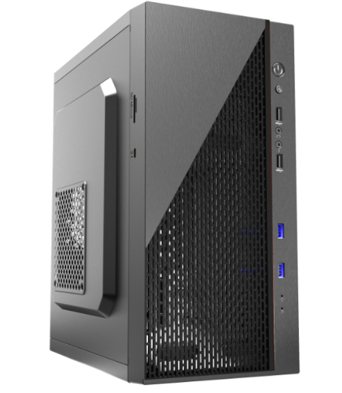 CASE X-MICRO (XMJ01) CON FUENTE 650W NEGRO