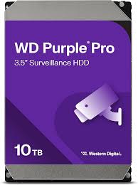 Western Digital WD Purple - Hard drive - Internal hard drive - 10 TB - 3.5" - 7200 rpm