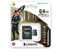 Kingston - Flash memory card - SDHC Memory Card - 64GB microSDXC Canvas Go Plus