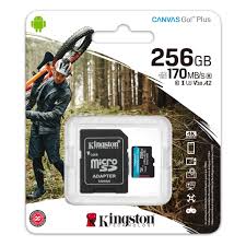 Kingston - Flash memory card - microSDXC - 256GB microSDXC Canvas Go Plus