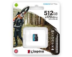 Kingston - Flash memory card - microSDHC - 512GB microSDXC Canvas Go Plus