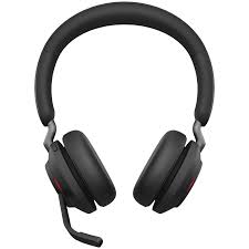 Jabra Evolve2 65 MS Stereo - Auricular - en oreja - Bluetooth - inalámbrico - USB-C - aislamiento de ruido - negro - con base de carga - Certificado para Equipos de Microsoft