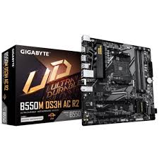Gigabyte - Motherboard - B550M DS3H AC R2 DDR4 4 DIMM S