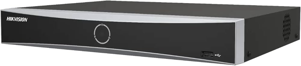 DS7608NX1K1-8P -NVR de 8MP, 8 canales IP, Acusense, 1 Bahía de disco duro, 80 Mbps, salida de vídeo full HD, Incorpora SWICH POE de 8 puertos 10/100 Mbps Hikvision.