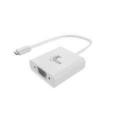 Xtech - Display adapter - USB Type C - VGA - Aluminum silver - XTC-552
