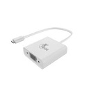 Xtech - Display adapter - USB Type C - VGA - Aluminum silver - XTC-552