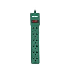 Forza - Power strip - AC 110/220 V - 6 Tomas de Corriente - Green & Red 2PX