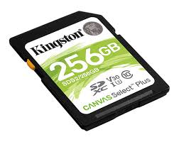 Kingston - Flash memory card - SD Memory Card - 256GB SDXC Canvas Select Plus