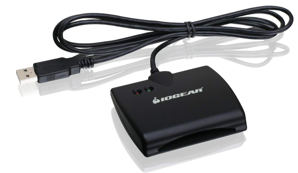 IOGEAR Lector USB de acceso a tarjetas inteligentes (CAC)