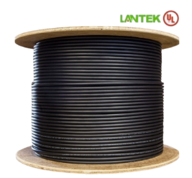 LTK-C6XM LANTEK  Cable UTP CAT6 Outdoor 0.57mm(23AWG) PE CMX Negro / Mensajero(7*0.5mm) / 305mts